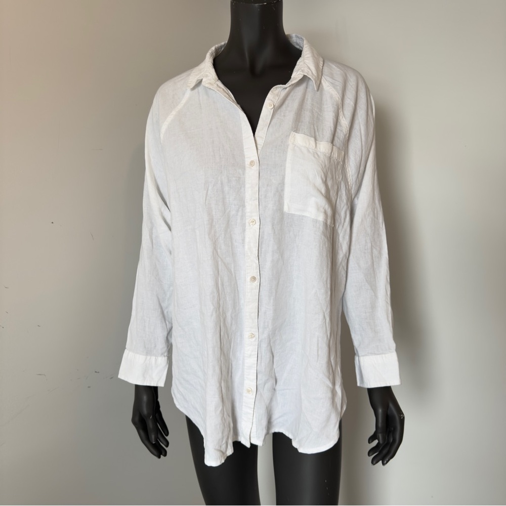 Aerie White Button Down Shirt